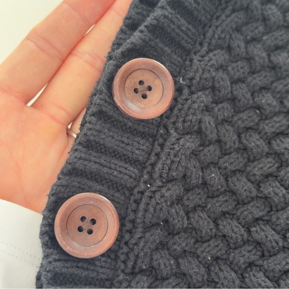 Aspen Kids Black Knit vest with Leopard Accents - Picture 5 of 8